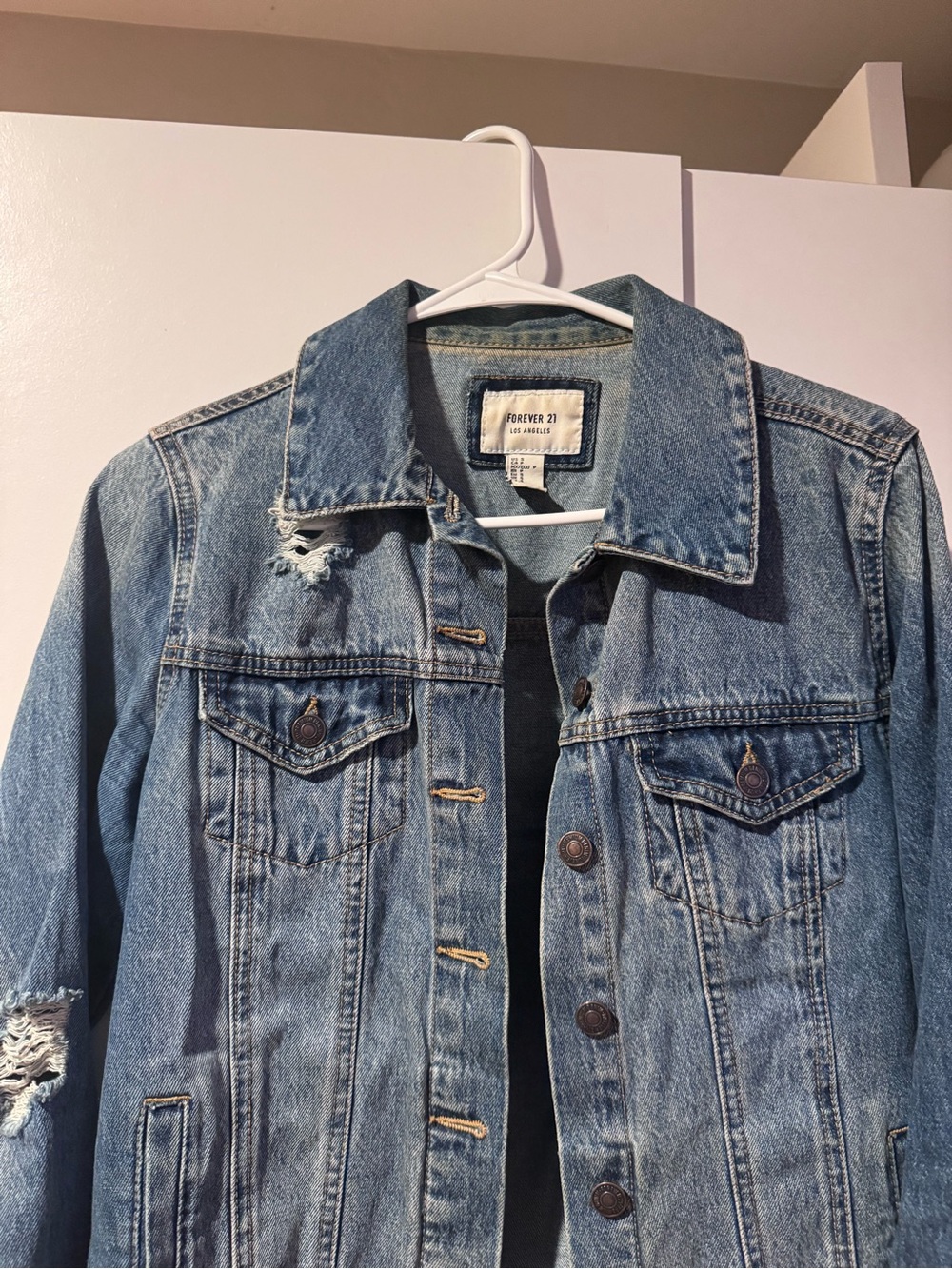 Distressed Denim Jacket